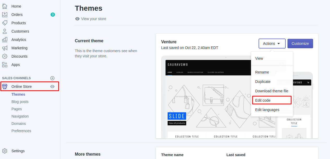 How to insert embed code in the Shopify store? | aaaecommerce | aaaecommerce