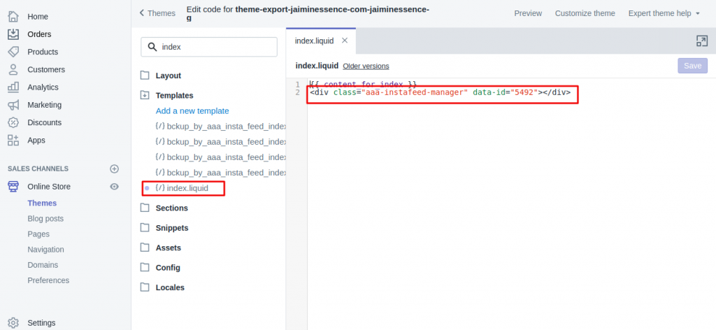 configure instafeed configure instafeed